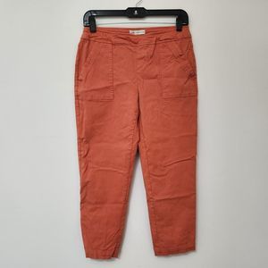 CATO Women's Orange Capri Pants Front Pockets Size 6